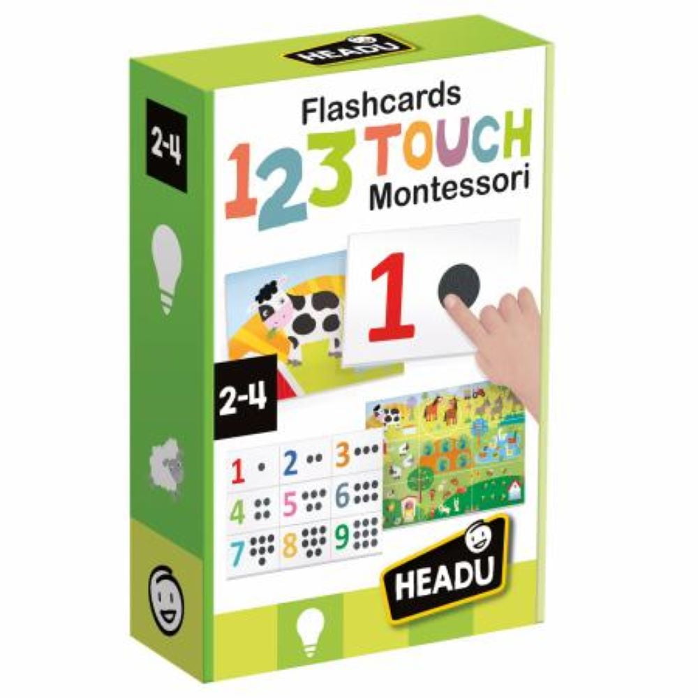 Flashcards 123 Touch Montessori âge 2 à 4 ans