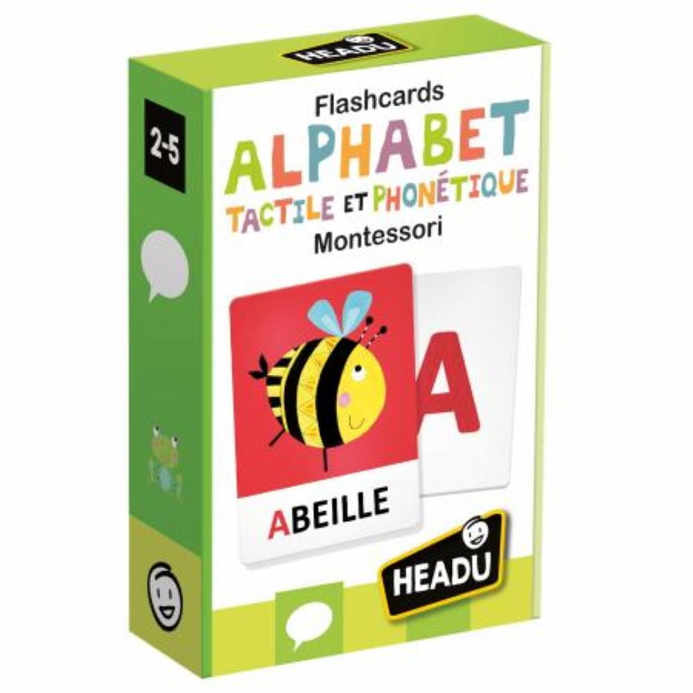 Flashcards Alphabet Tactile et Phonétique Montessori âge 2 à 5 ans