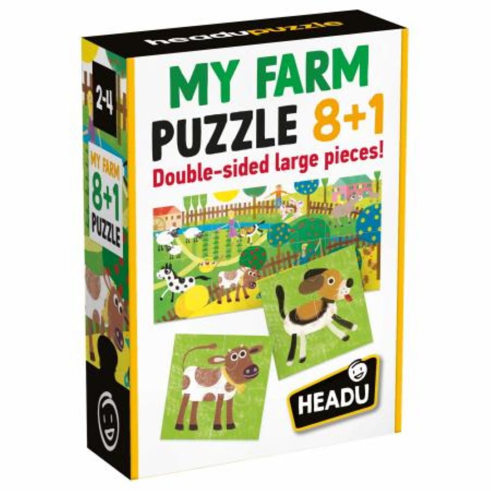 Puzzle 8+1 Farm âge 2 à 4 ans