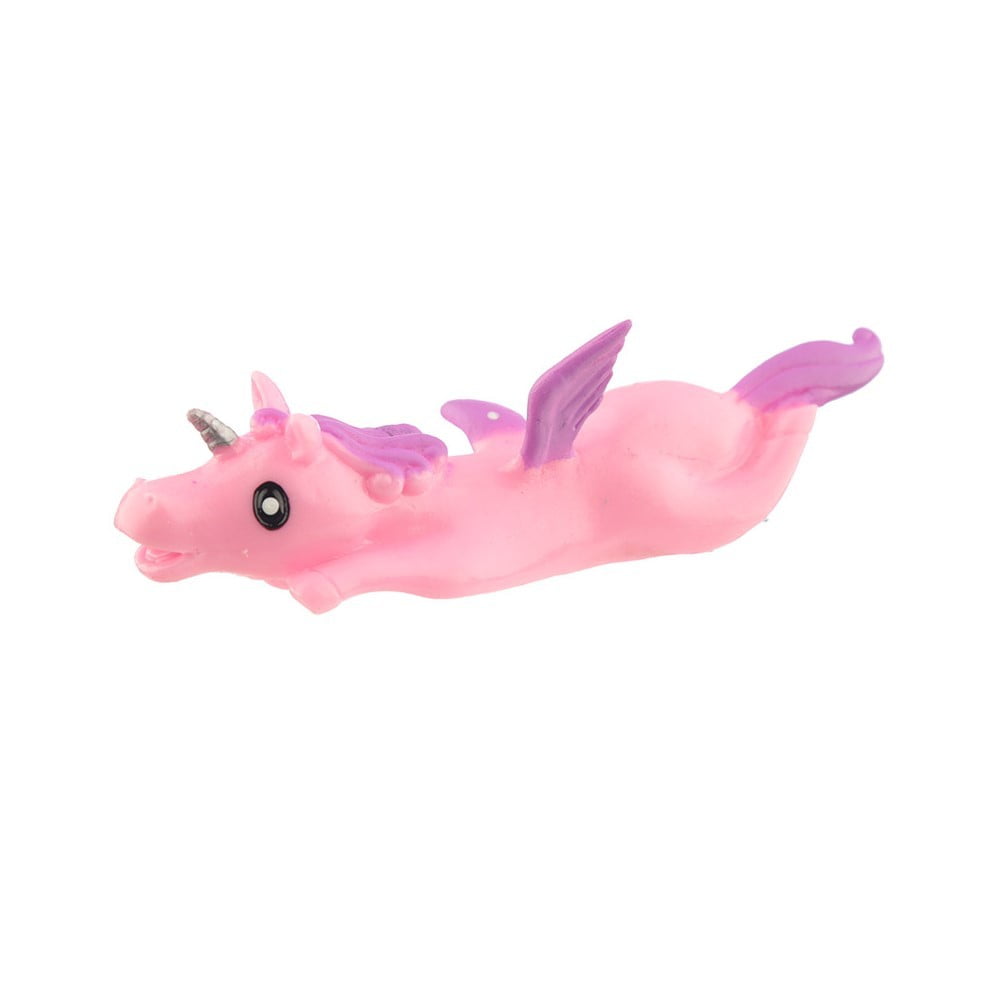 2 Licorne à lancer rose et blanche
