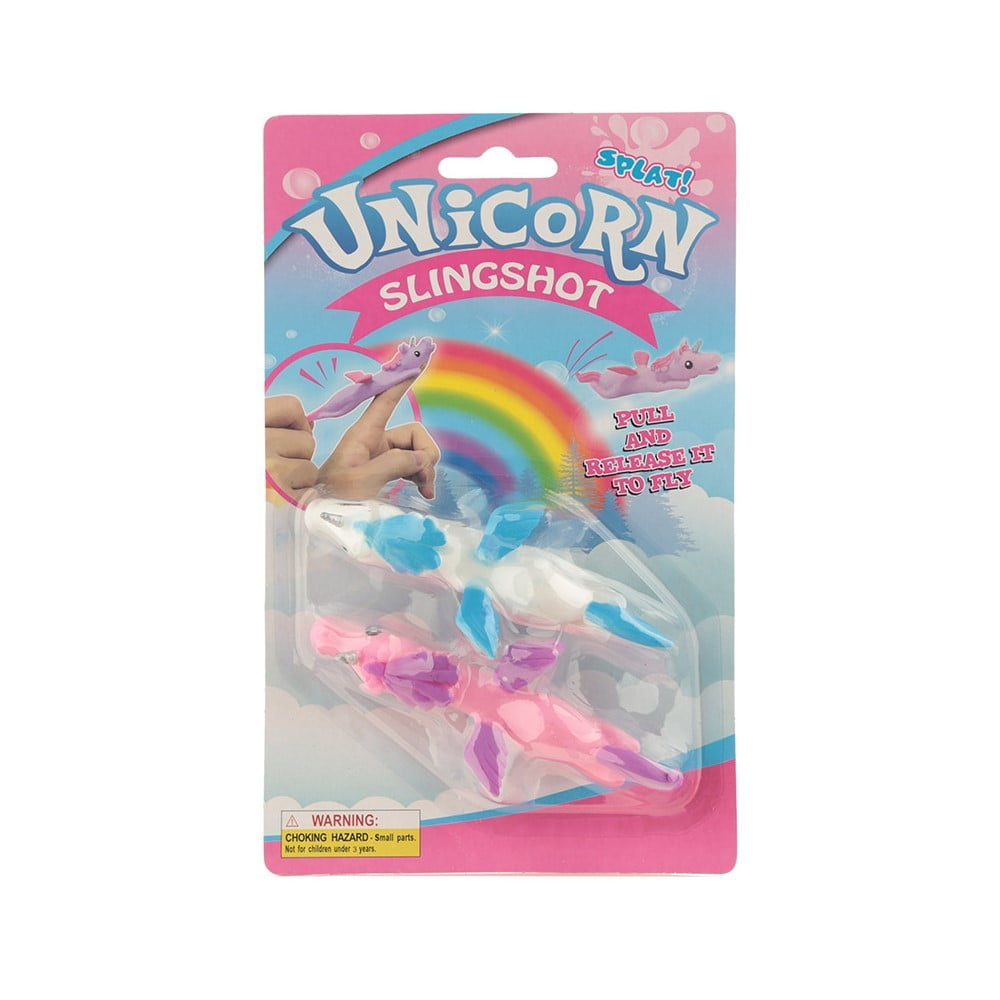 2 Licorne à lancer rose et blanche