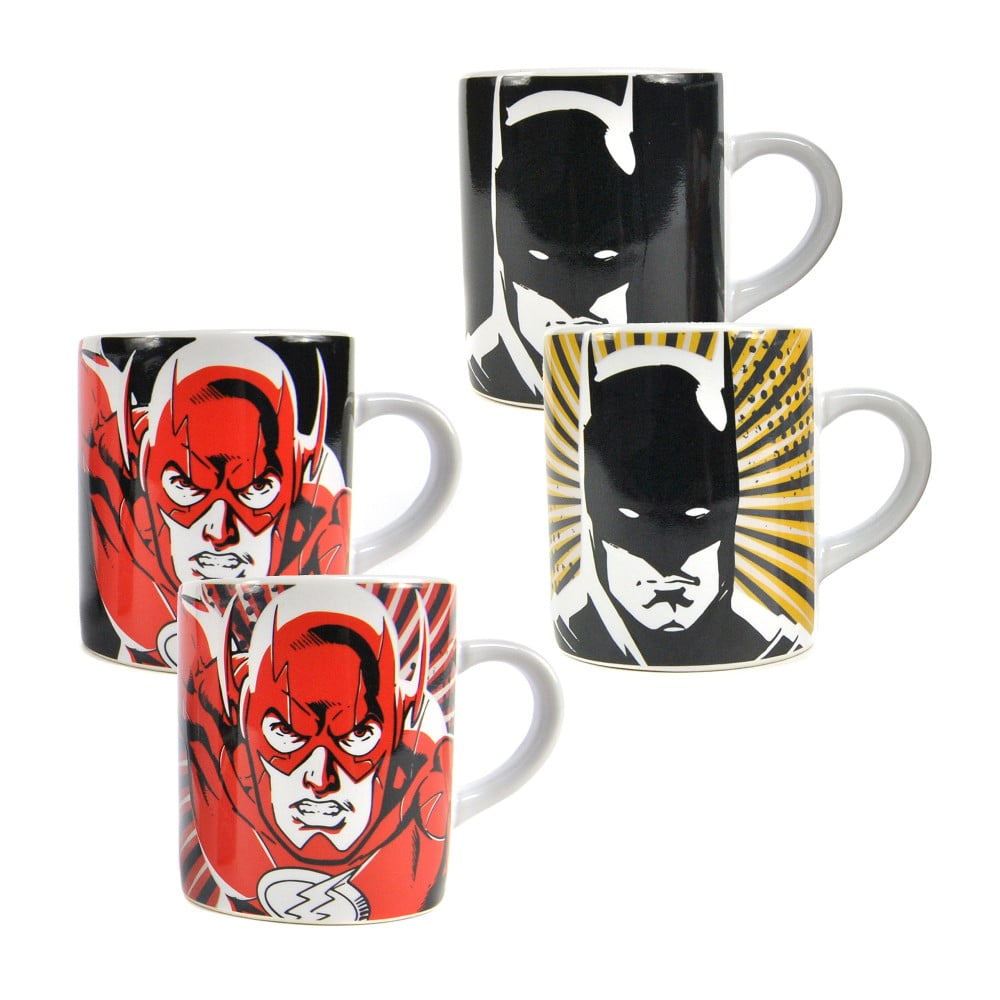 2 Mini mug Thermo-réactif Justice League