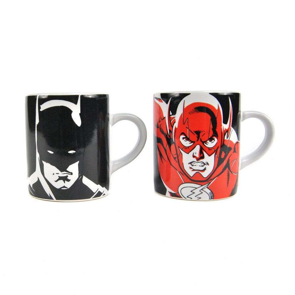 2 Mini mug Thermo-réactif Justice League