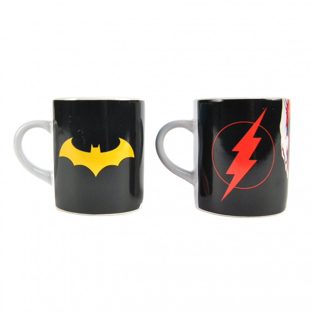 2 Mini mug Thermo-réactif Justice League