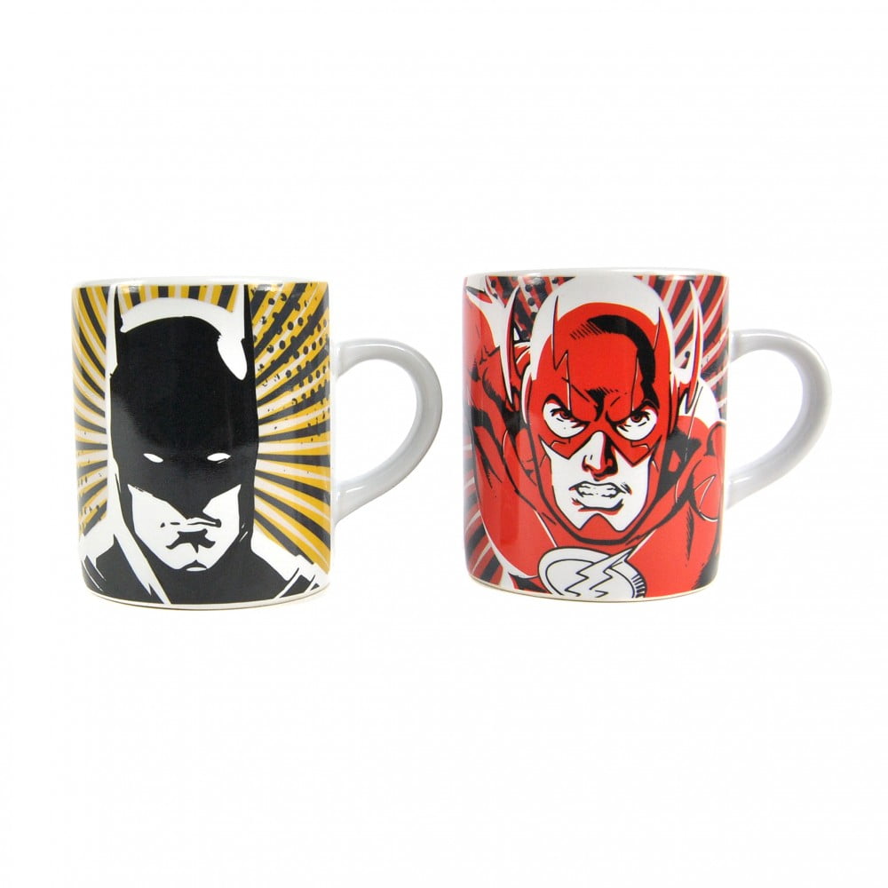 2 Mini mug Thermo-réactif Justice League