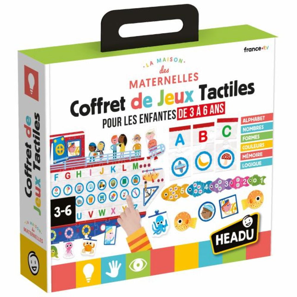 Headu coffret jeux tactiles âge 3 à 6 ans Maison des Maternelles