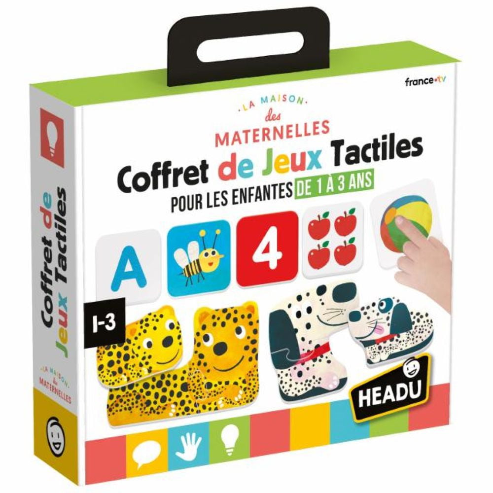 Headu coffret jeux tactiles 1-3 ans Maison des Maternelles