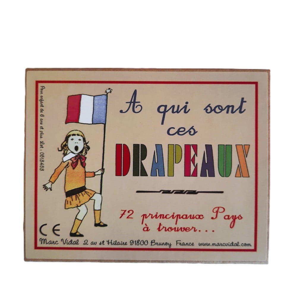 À qui sont ces drapeaux ? – Boîte d'apprentissage aux 72 drapeaux du monde Marc Vidal