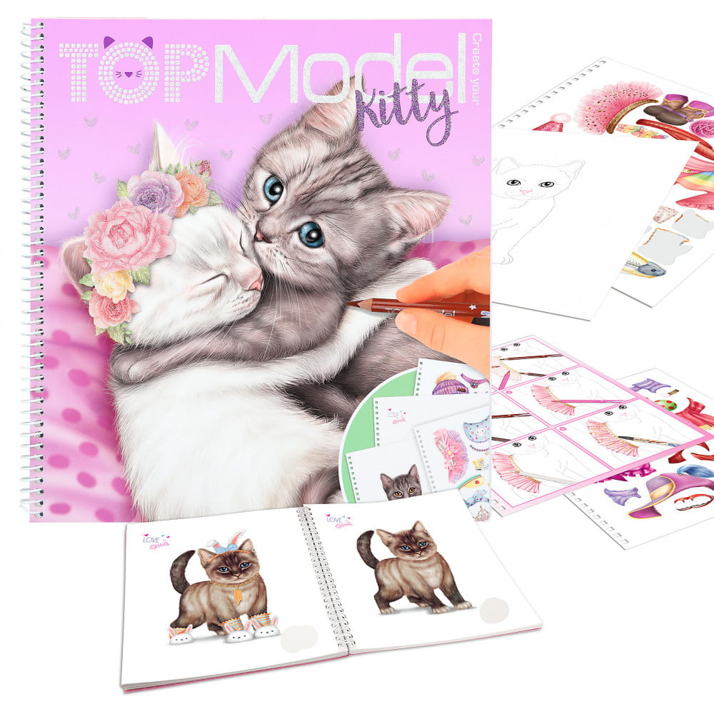 Album à colorier Create Your TOPModel Kitty