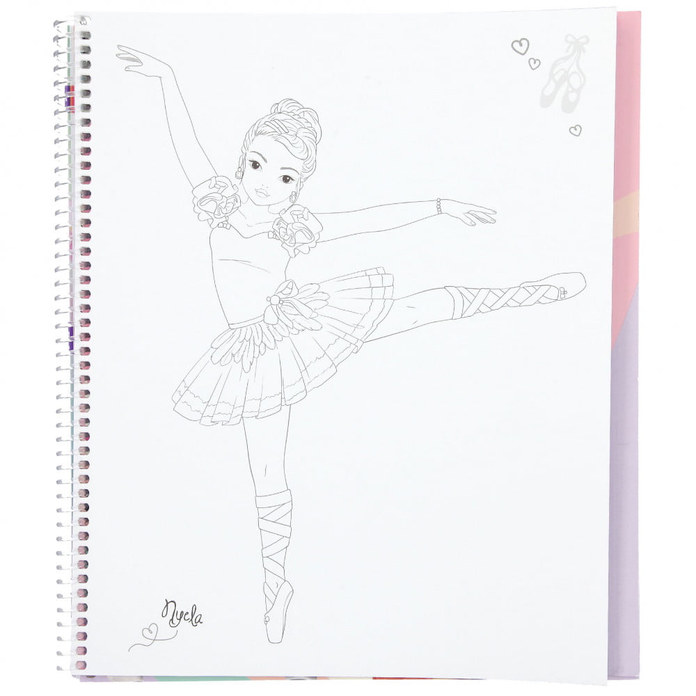TOPModel - Album de coloriage Ballerina - Plastique créatif - Supports de  dessin et coloriage