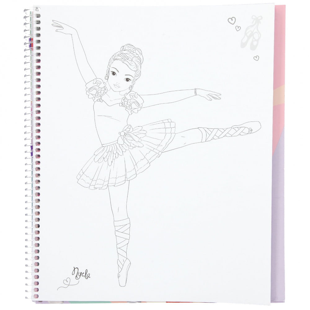 Album coloriage TOPModel Special Dance Nyela et Christy