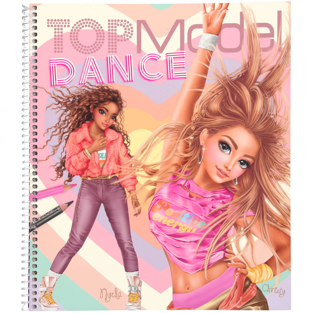 Album coloriage TOPModel Special Dance Nyela et Christy