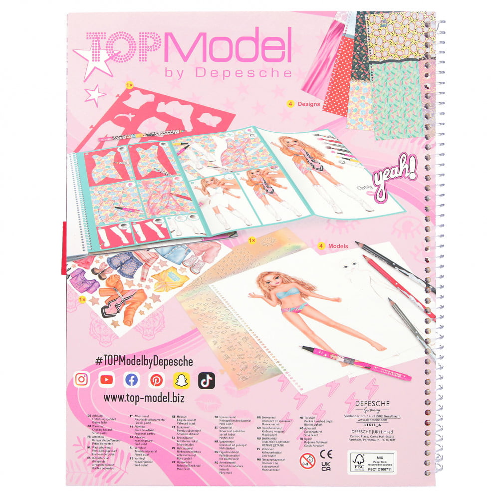Album coloriage TOPModel Design Book