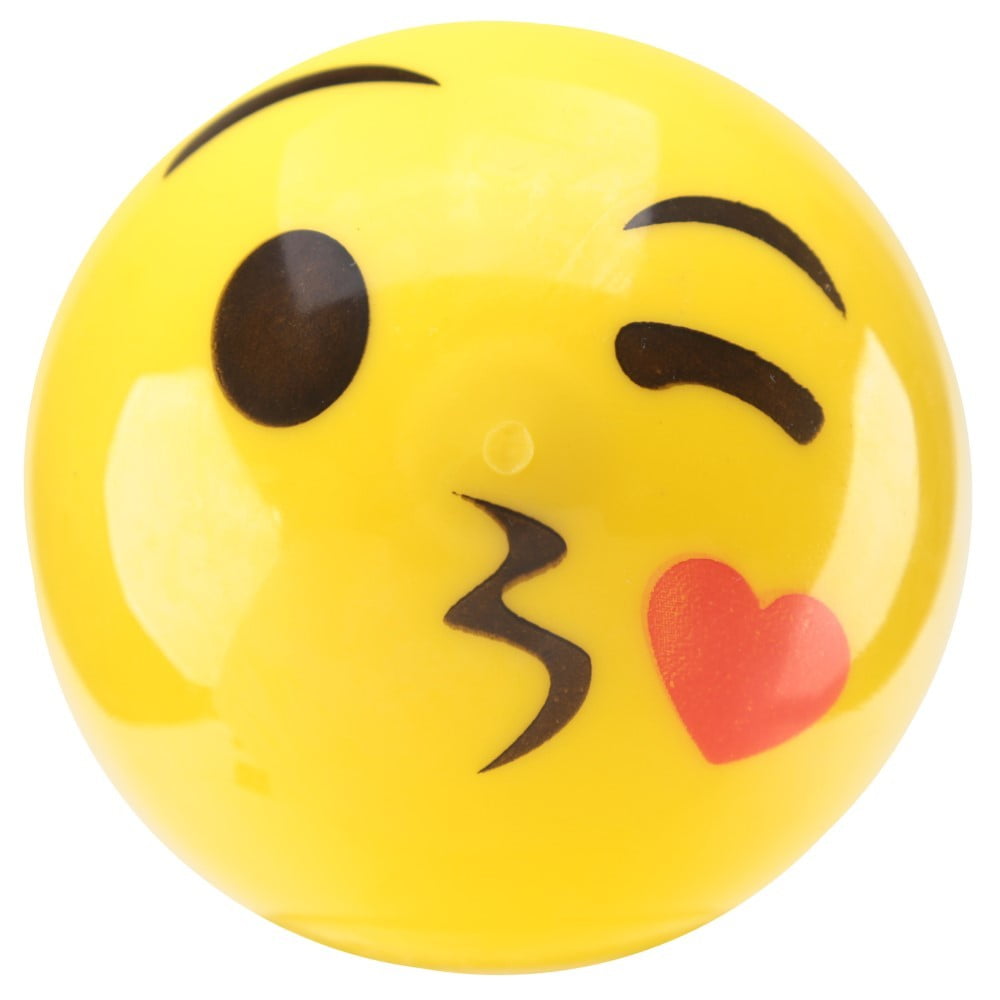 balle lumineuse rebondissante emoji bisous