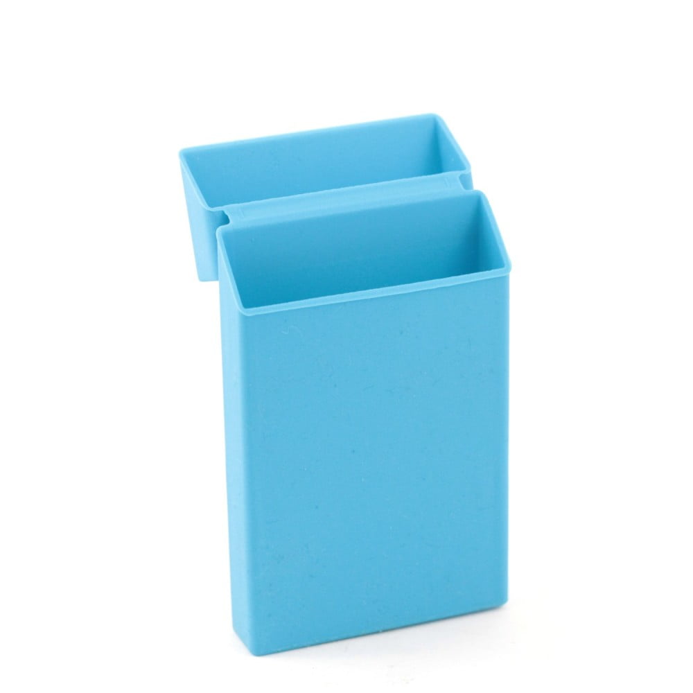 Boîte à cigarettes longues en silicone bleu