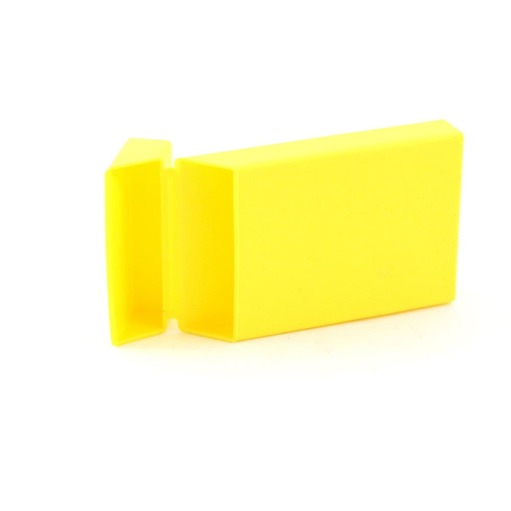 Boîte à cigarettes longues en silicone jaune