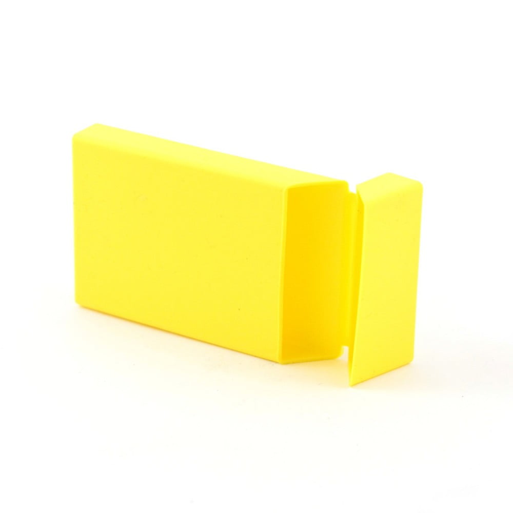 Boîte à cigarettes longues en silicone jaune
