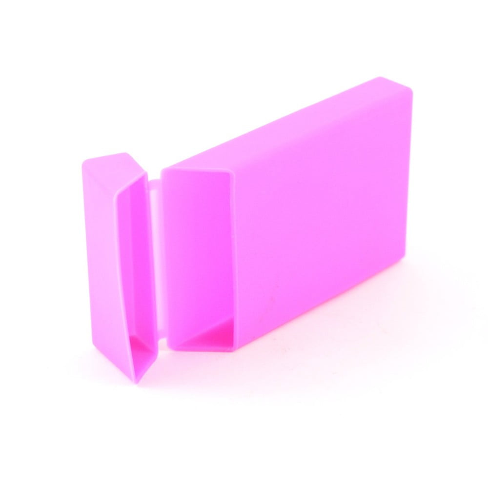 Boîte à cigarettes longues en silicone rose