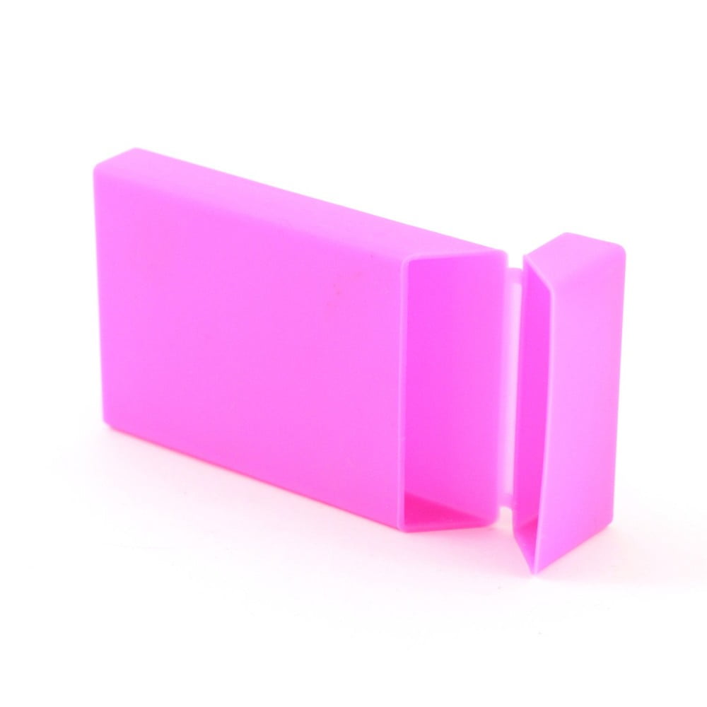 Boîte à cigarettes longues en silicone rose