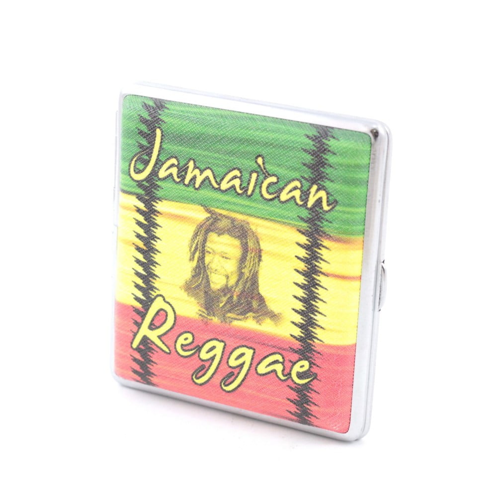 Boîte à cigarettes métal Jamaïcan Reggae