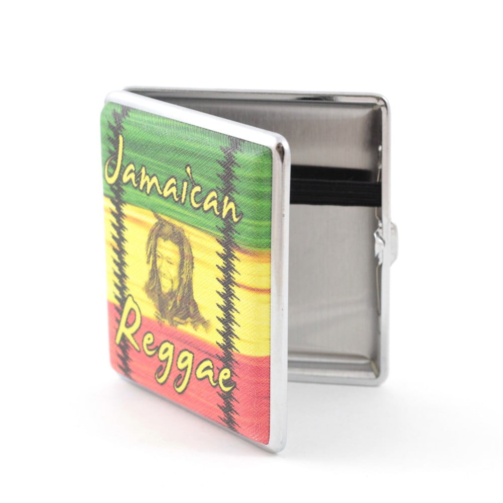 Boîte à cigarettes métal Jamaïcan Reggae