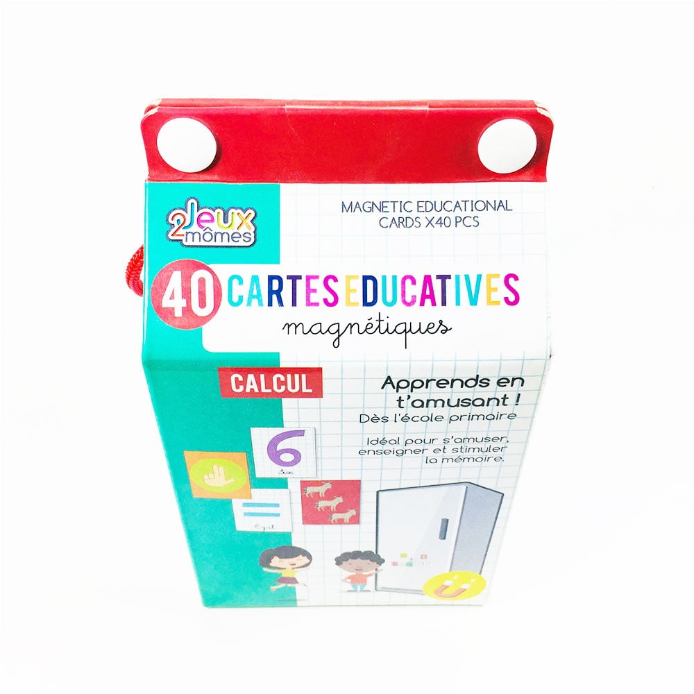 Boîte de 40 cartes éducatives calcul