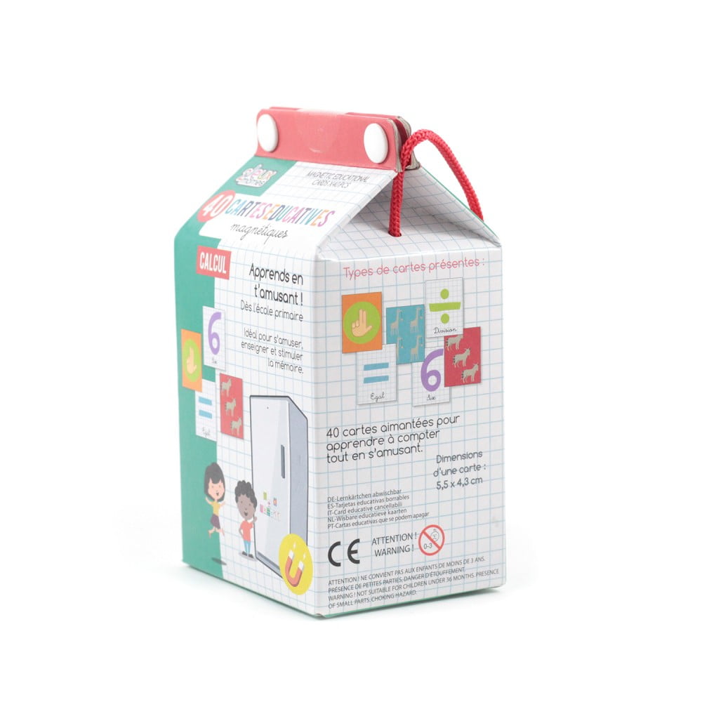 Boîte de 40 cartes éducatives calcul