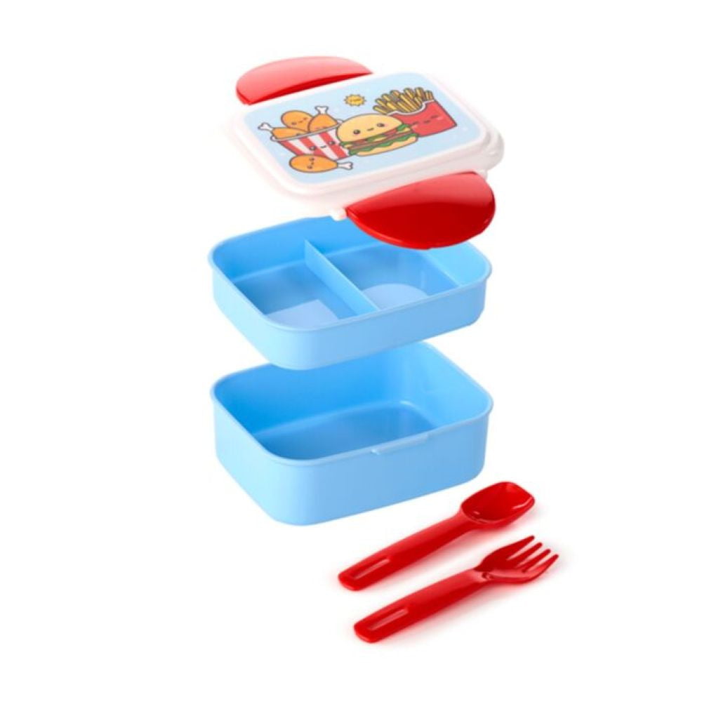 Boîte repas Bento compartimentée avec couverts – Foodiemals