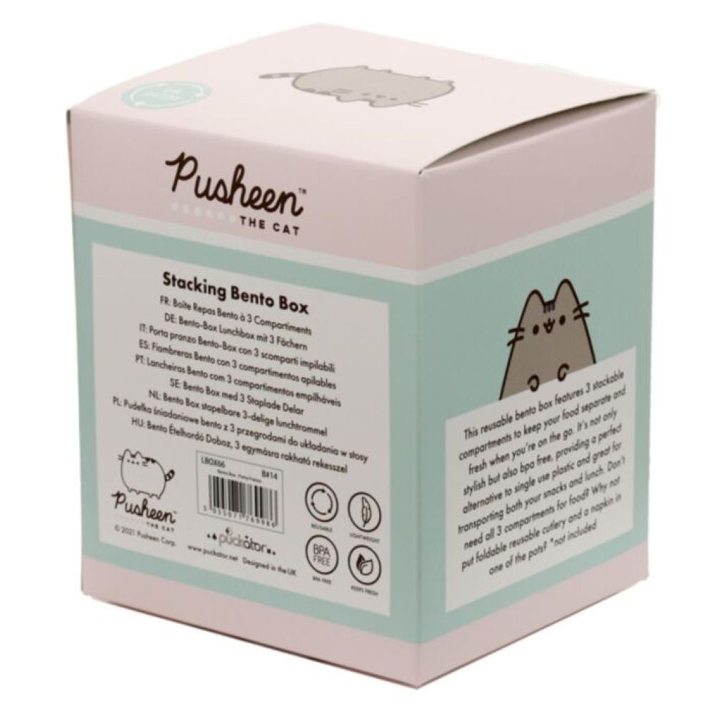 Boîte repas Bento ronde compartimentée Pusheen – Chat