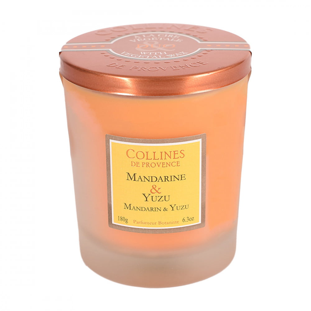 Bougie artisanale parfumée Mandarine et Yuzu