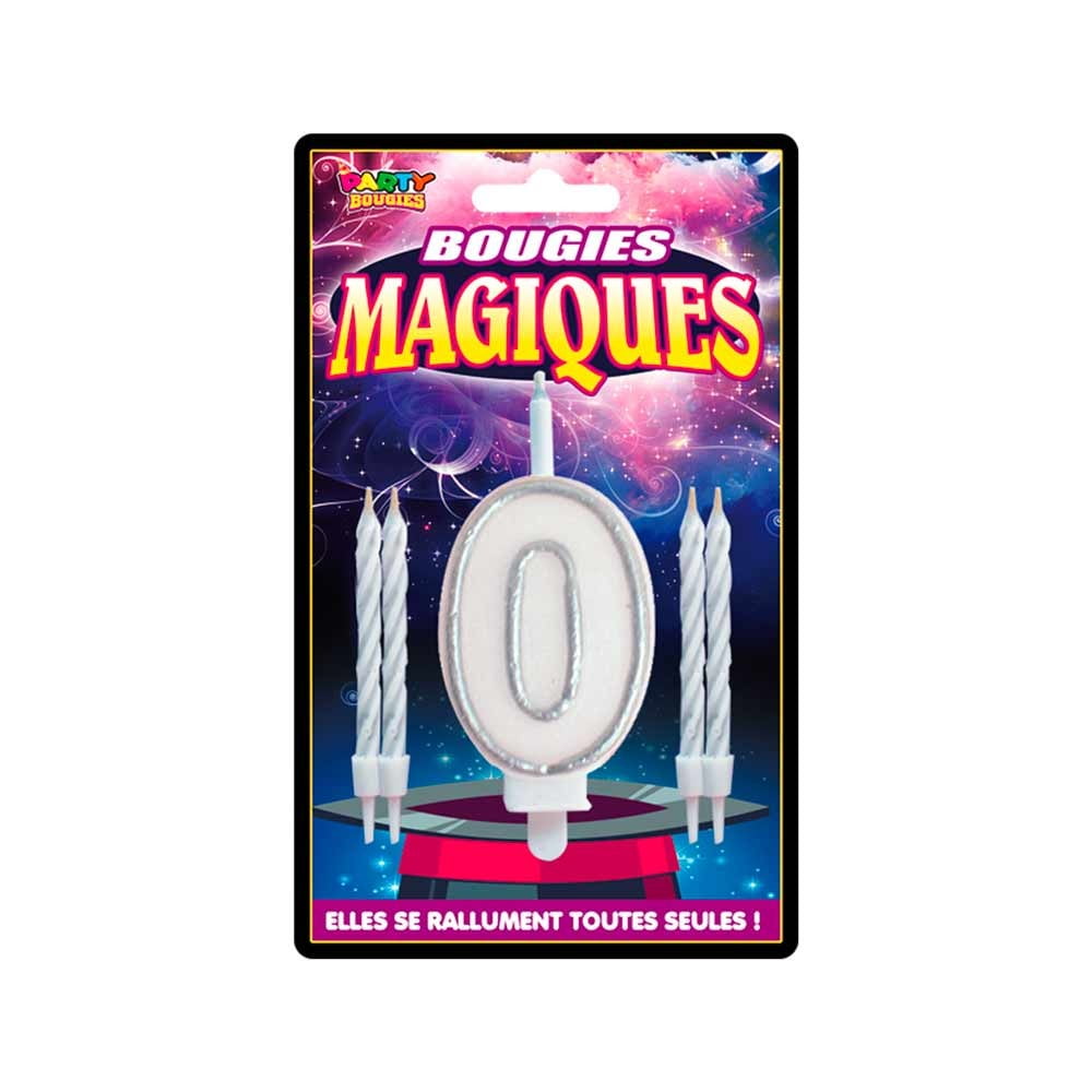 Bougie magique chiffre 0