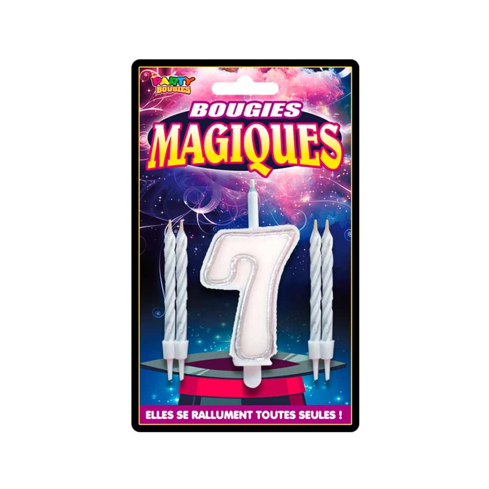 Bougie magique chiffre 7