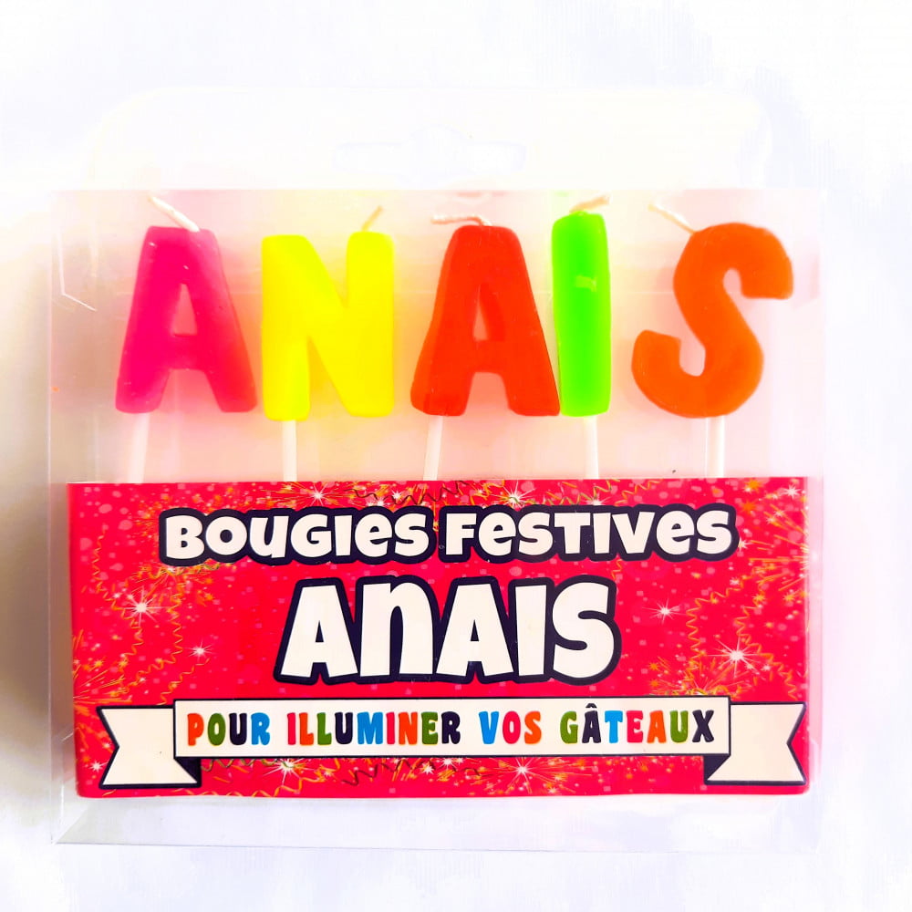 Bougie prénom Anaïs