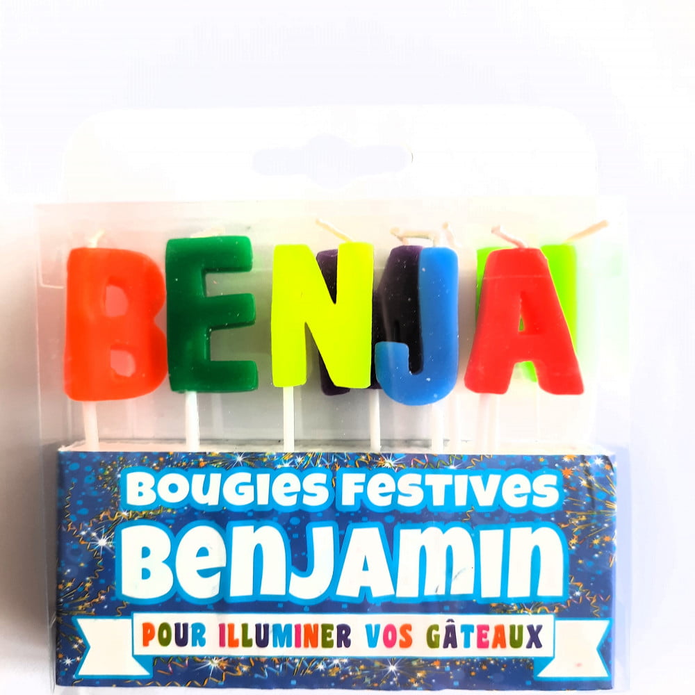 Bougie prénom Benjamin