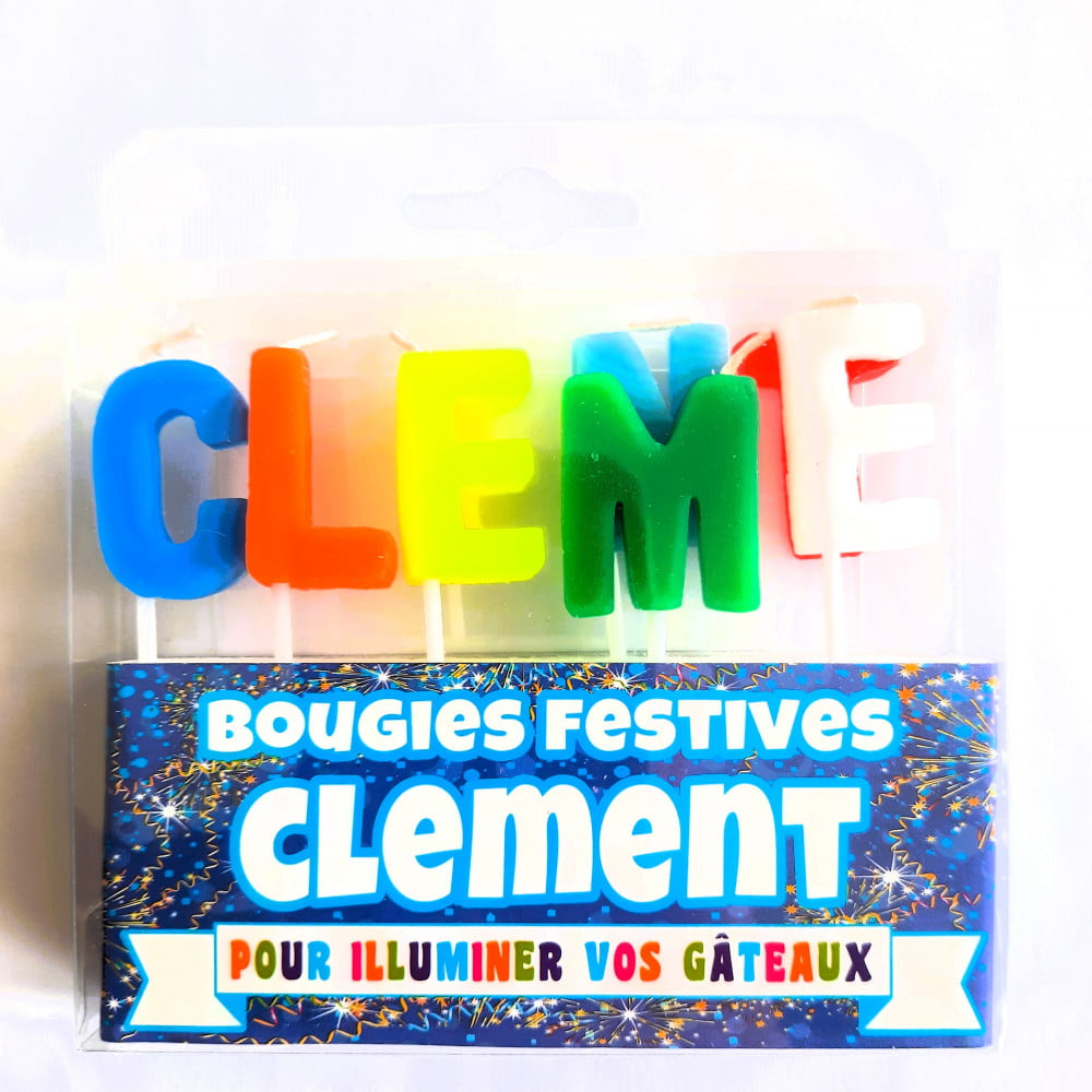 Bougie prénom Clément