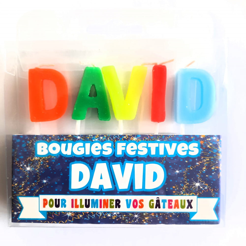 Bougie Prénom David