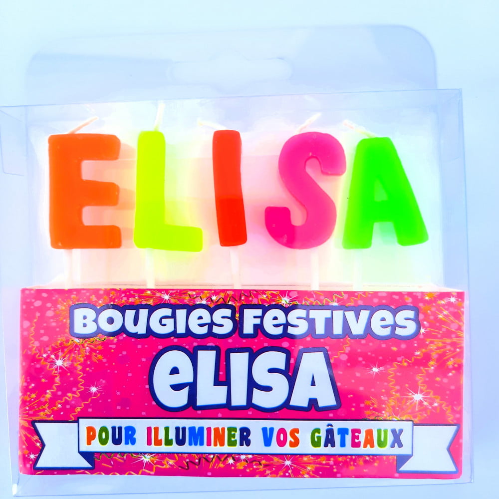 Bougie prénom Elisa