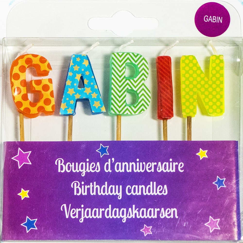 Bougie Prénom Gabin