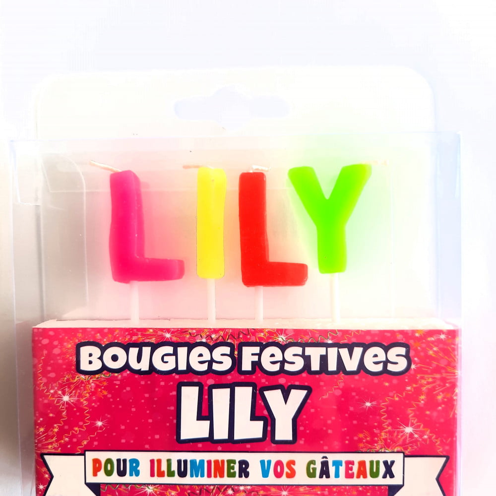 Bougie Prénom Lily