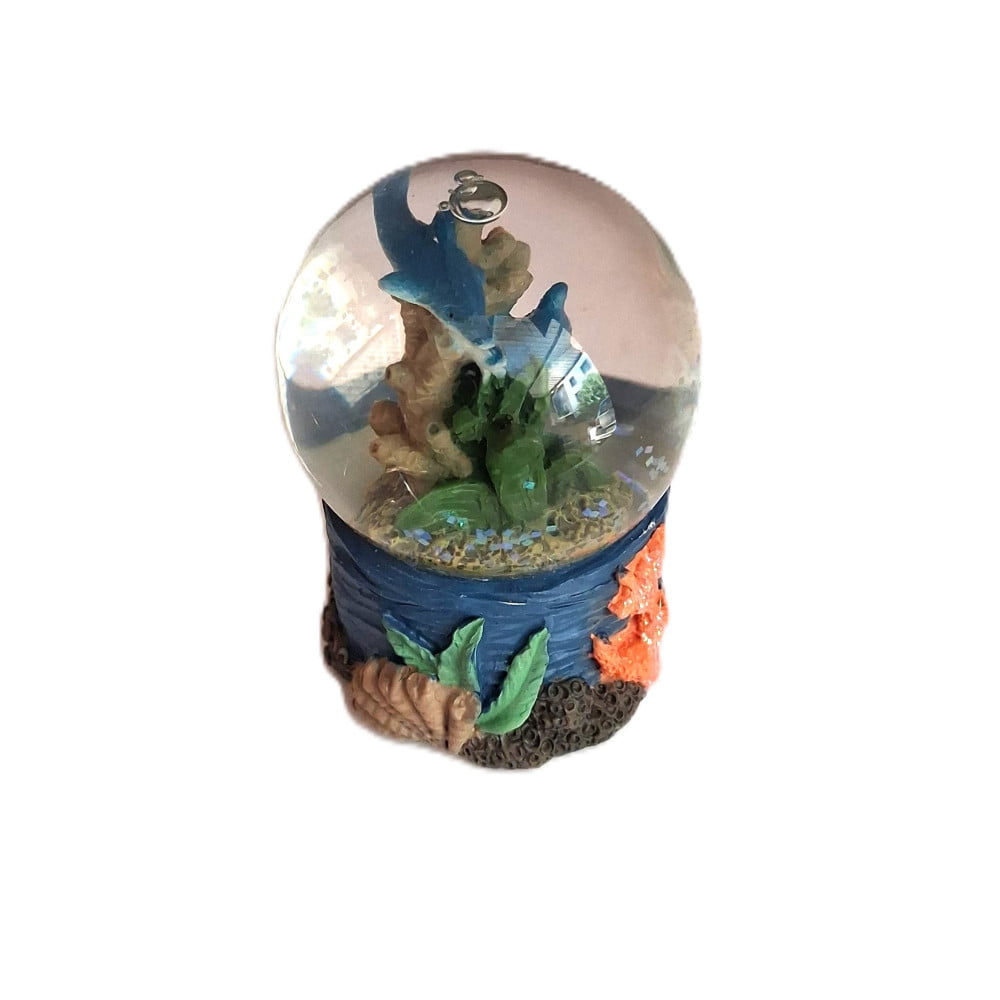 Boule à neige dauphin coraux