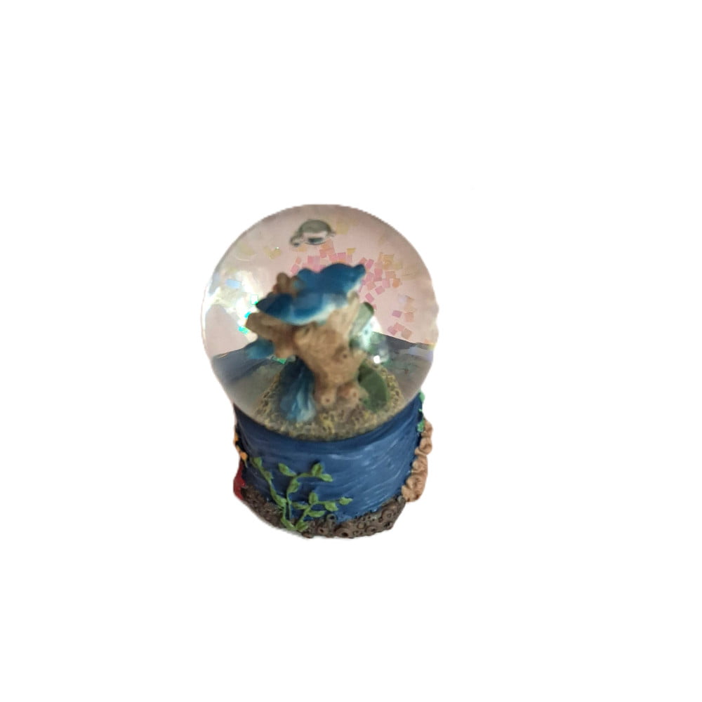 Boule à neige dauphin coraux