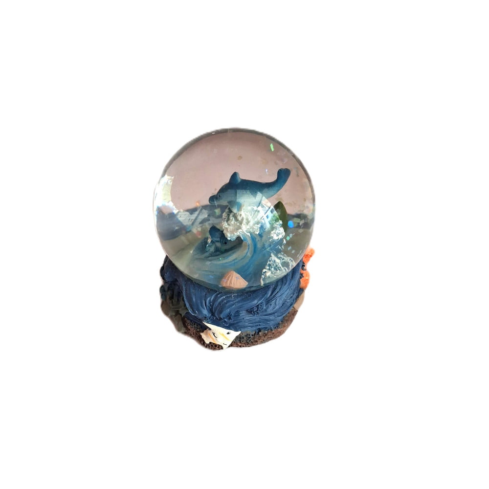 Boule à neige dauphin coraux