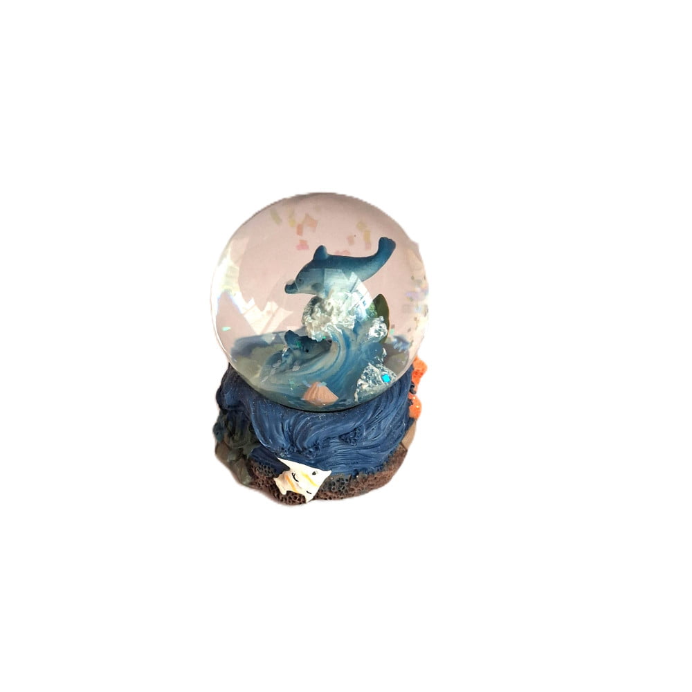 Boule à neige dauphin coraux