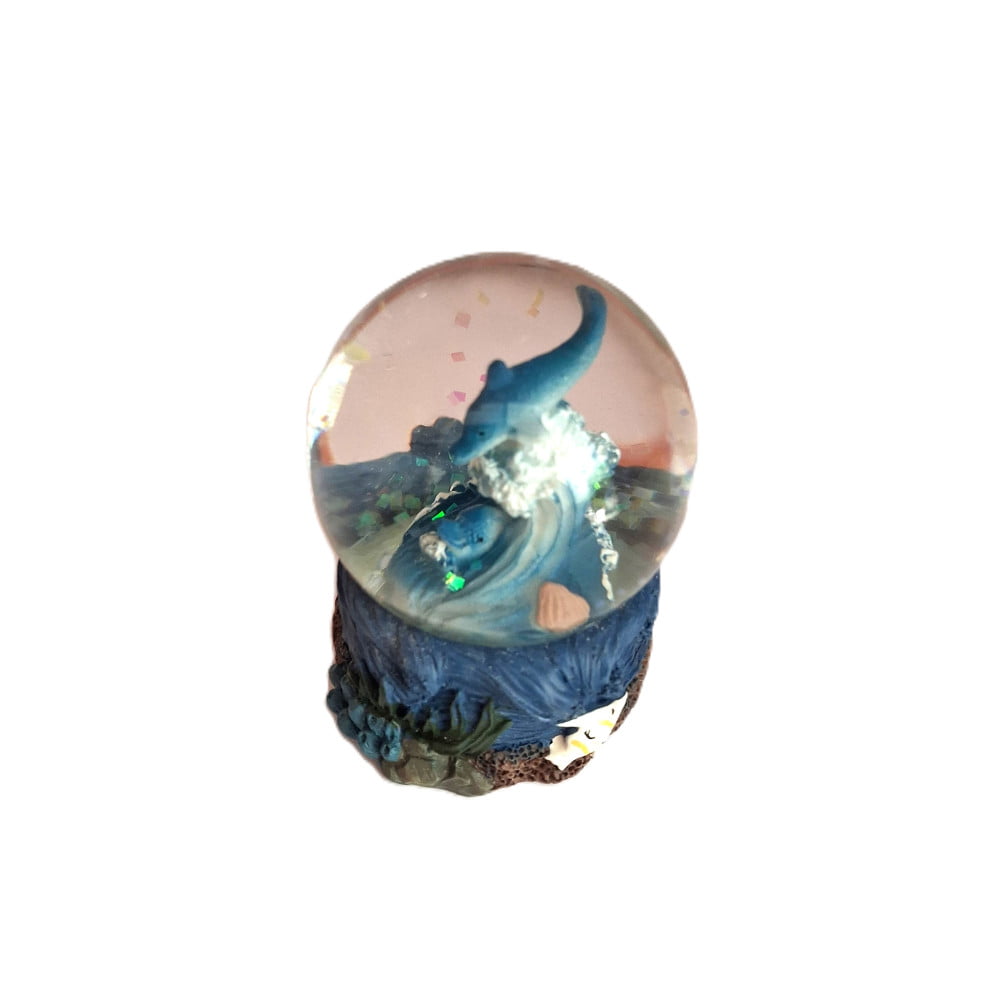 Boule à neige dauphin coraux