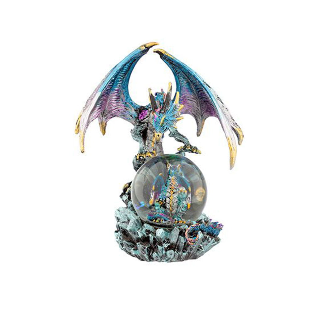 Boule à neige Dragon turquoise