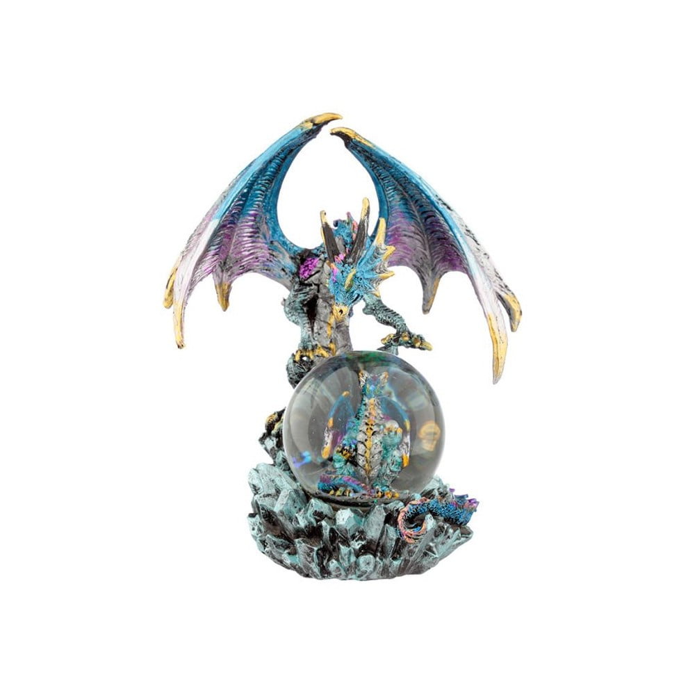 Boule à neige Dragon turquoise