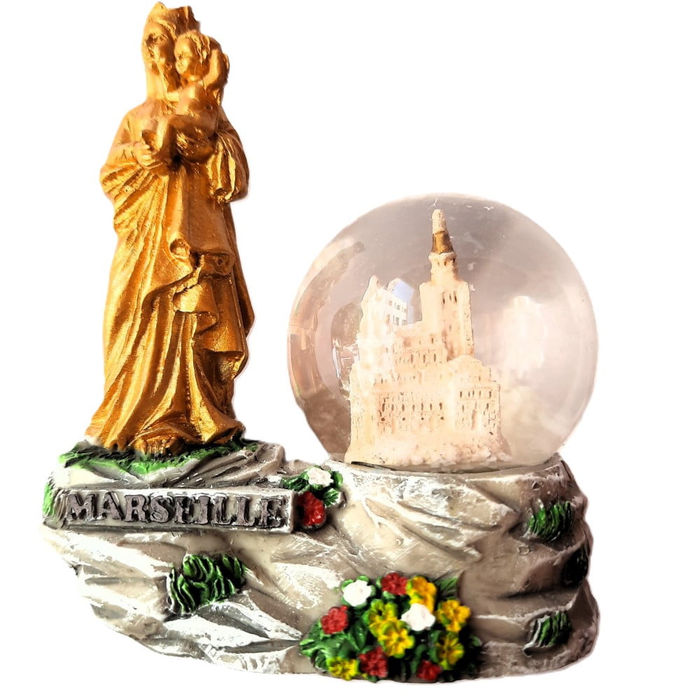 Boule à neige Marseille avec statue