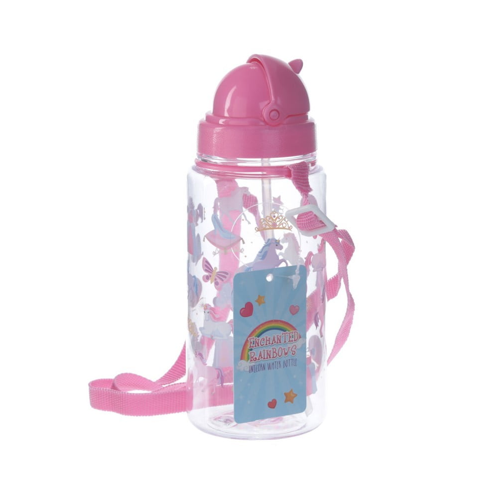 Bouteille Gourde Licorne Cordon et Paille