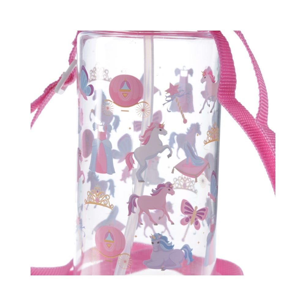 Bouteille Gourde Licorne Cordon et Paille