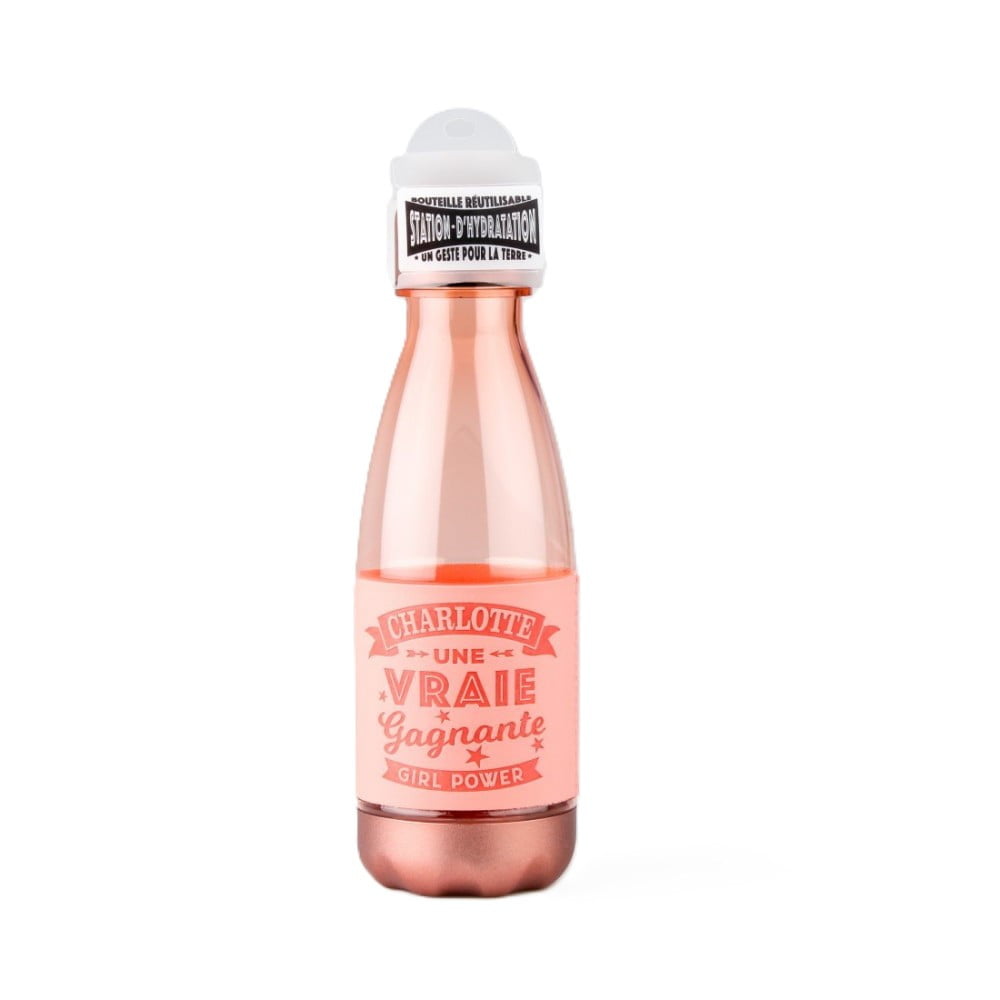 Bouteille réutilisable prénom Charlotte en PETG sans BPA